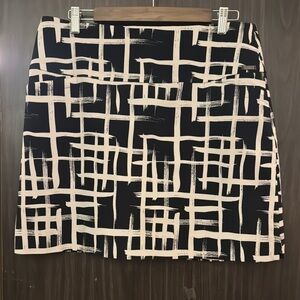 S.C. & Co. Abstract Black and White Women's Skort Sz XL